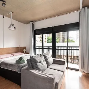 Apartamento 48 New W Movie Screen, Fast Wifi And Balcony, São Paulo